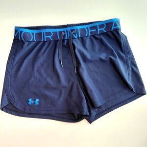 UNDER ARMOUR Women's Blue Shorts small Sporty Work Out